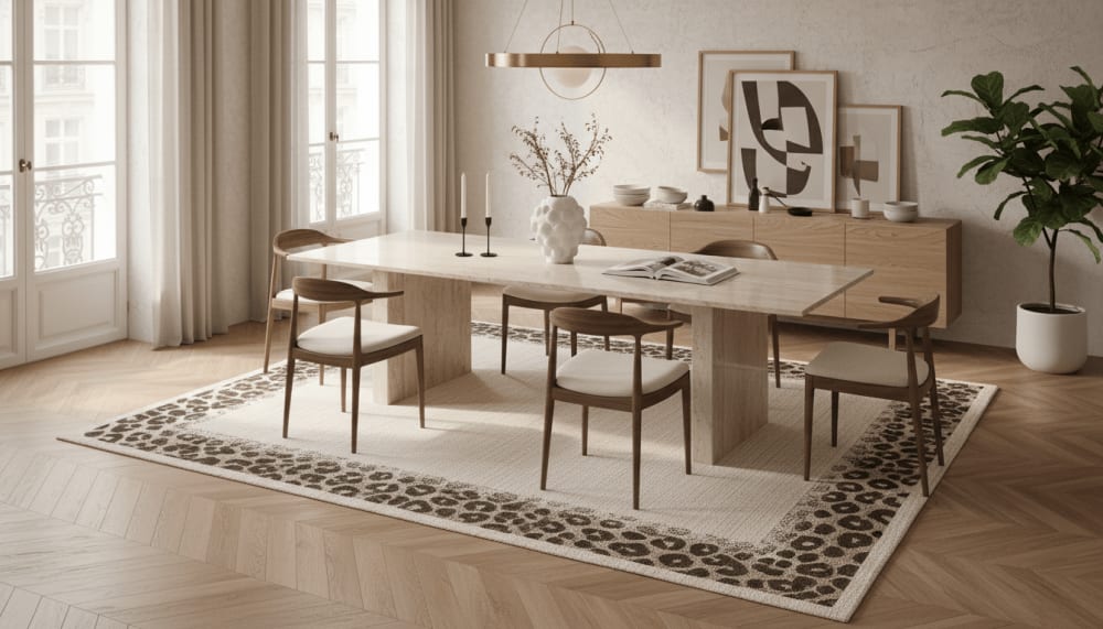 Tapis doux au design léopard 120 x 170 cm — vue 4
