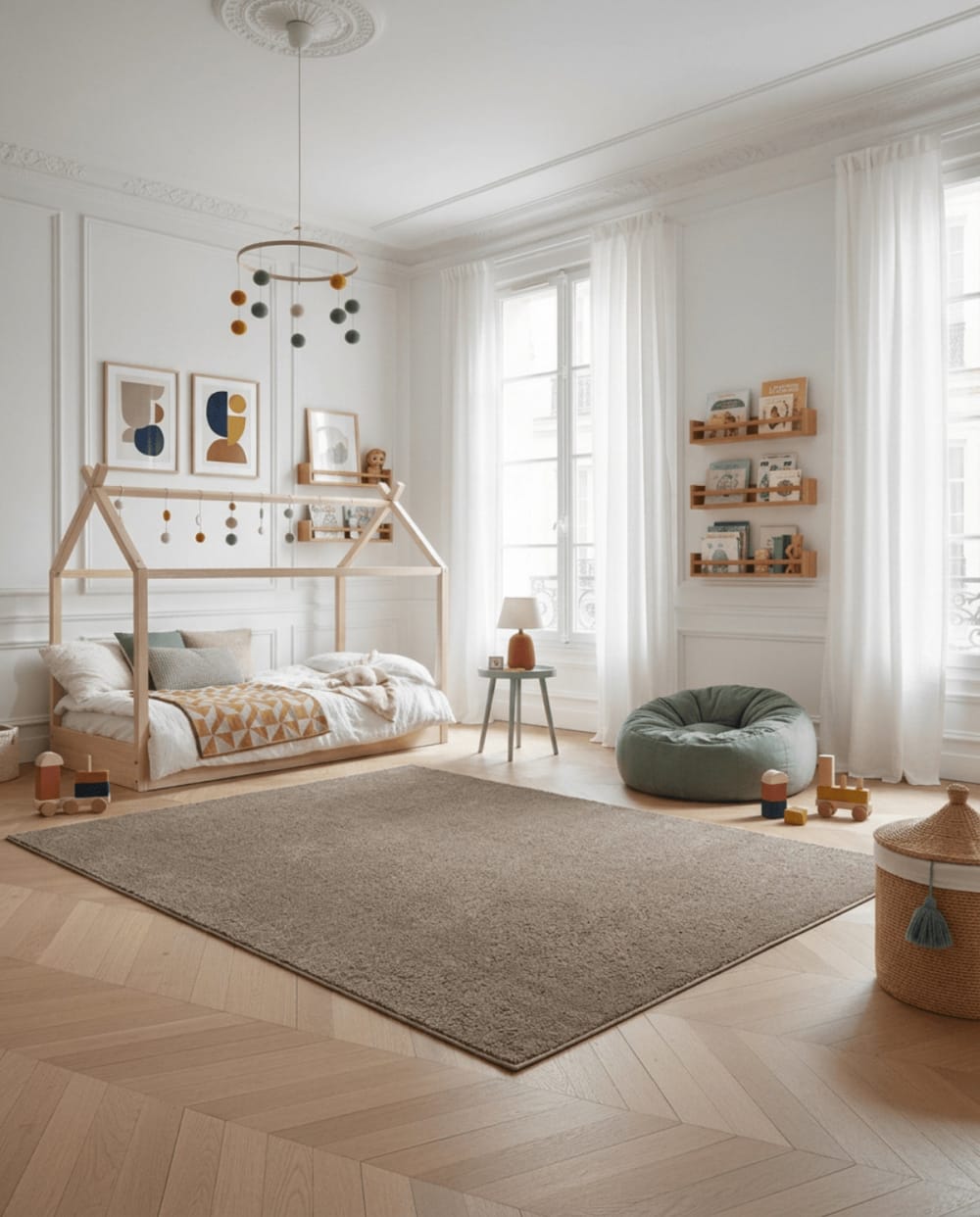 Tapis effet mouton contemporain 160 x 230 cm — vue 4