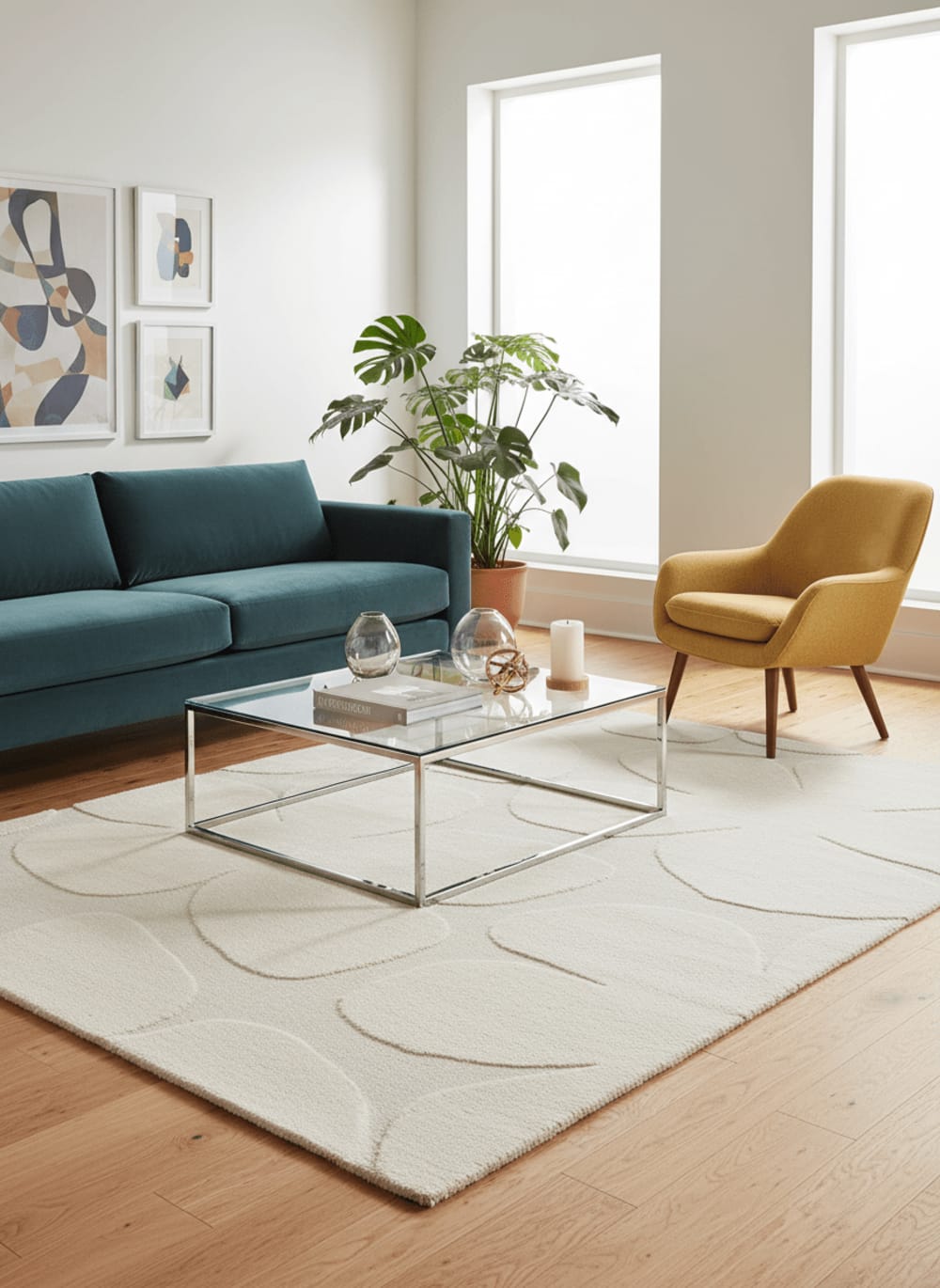 Tapis doux à motifs en relief 160 x 230 cm — vue 3