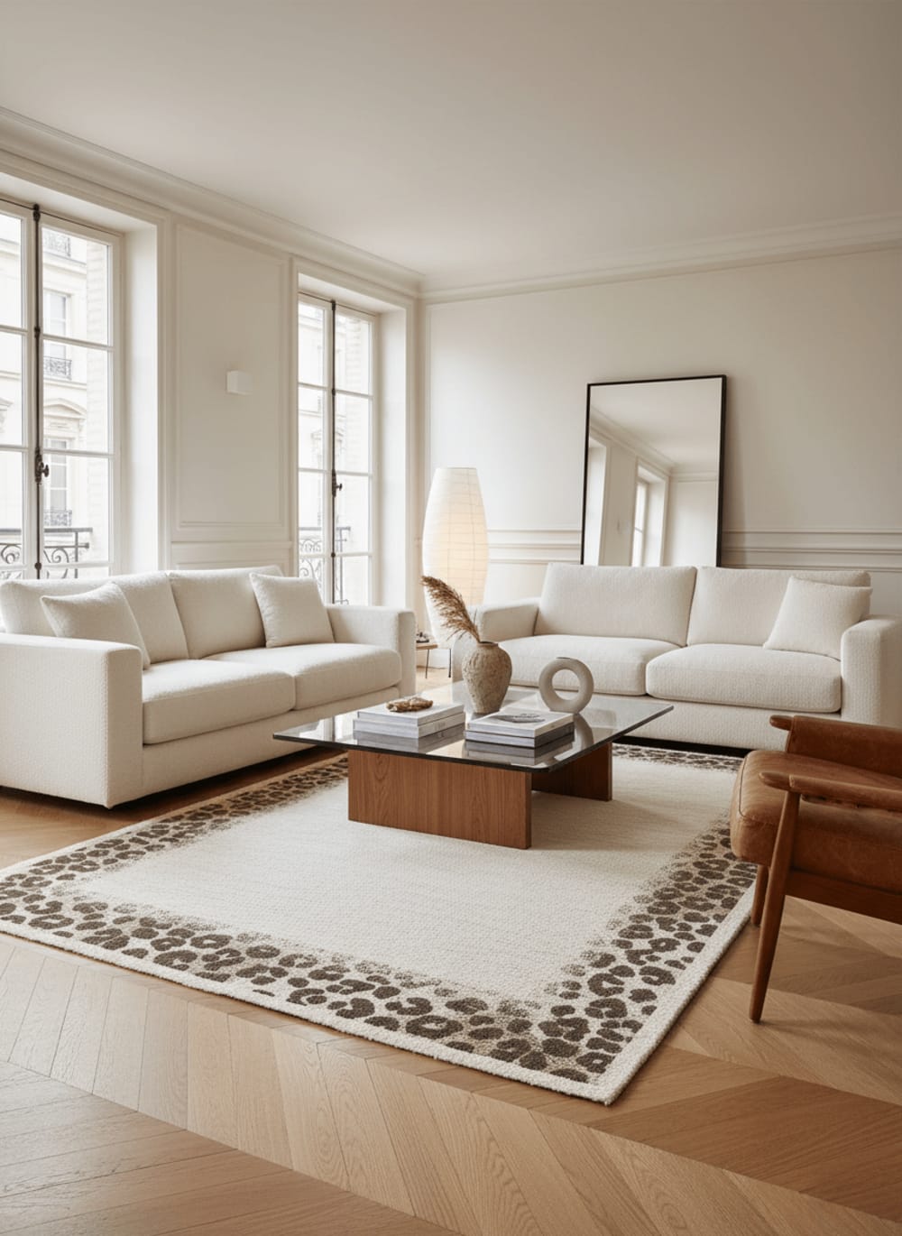 Tapis doux au design léopard 160 x 230 cm — vue 3