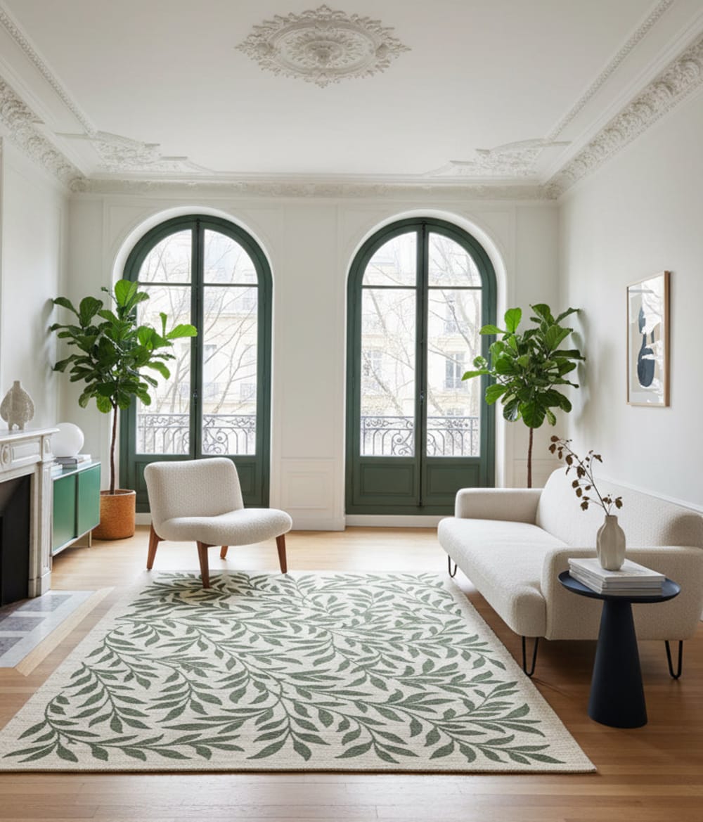 Tapis design en fibres recyclées 160 x 230 cm — vue 3
