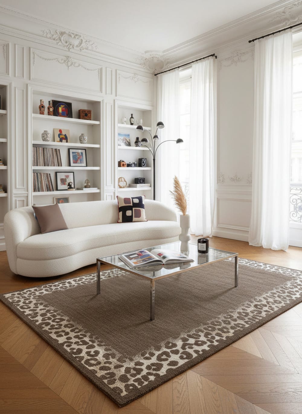 Tapis doux au design léopard 120 x 170 cm — vue 3