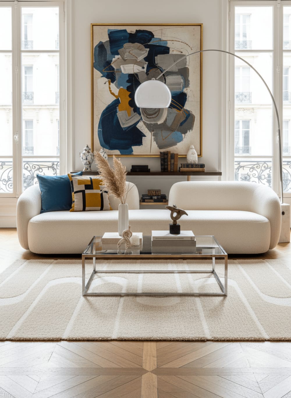 Tapis doux et épais en polyester recyclé effet relief 160 x 230 cm — vue 3