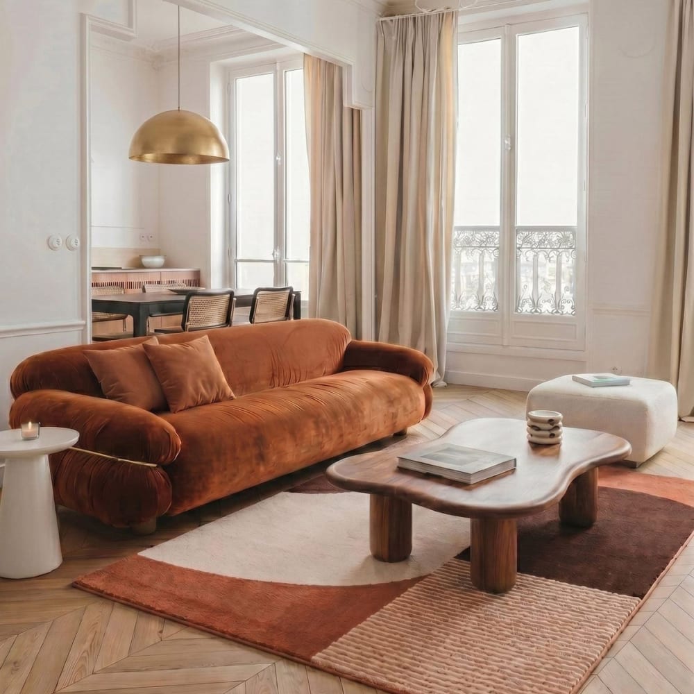 AFK Living Teppich dicker und bequemer Shaggy 120 x 170 cm style modern Rot Öko-Tex Zertifikat Pp - Polypropylen