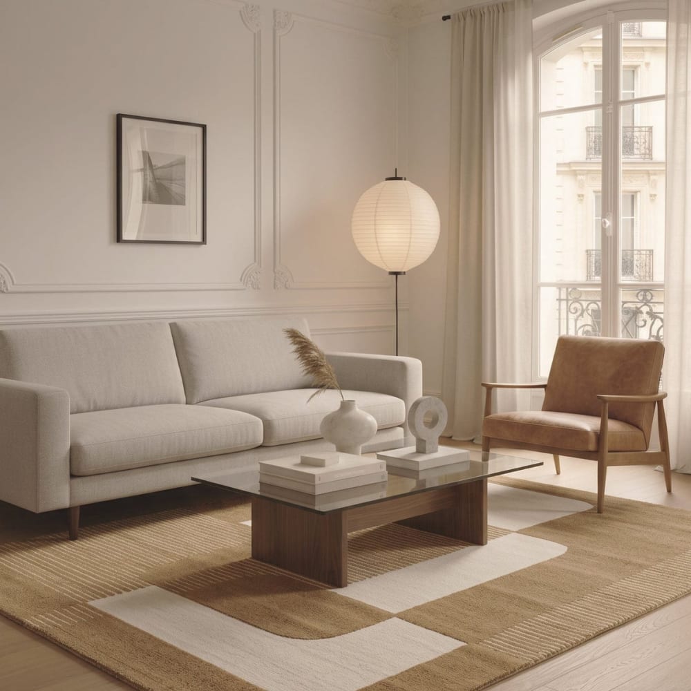 Teppich, Weicher, eleganter Reliefteppich 160 x 230 cm - Maisons