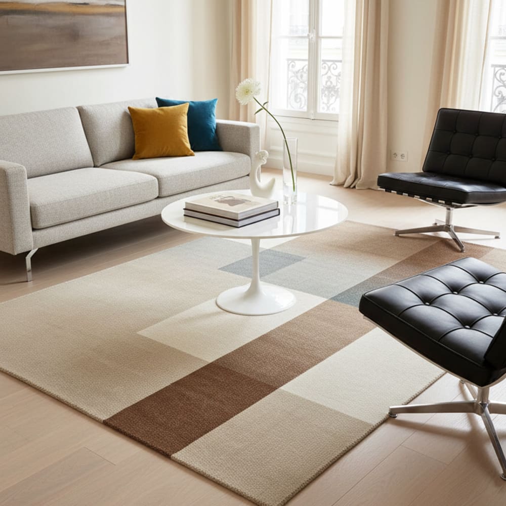 Teppich aus recycelten Fasern im Designstil 160 x 230 cm -