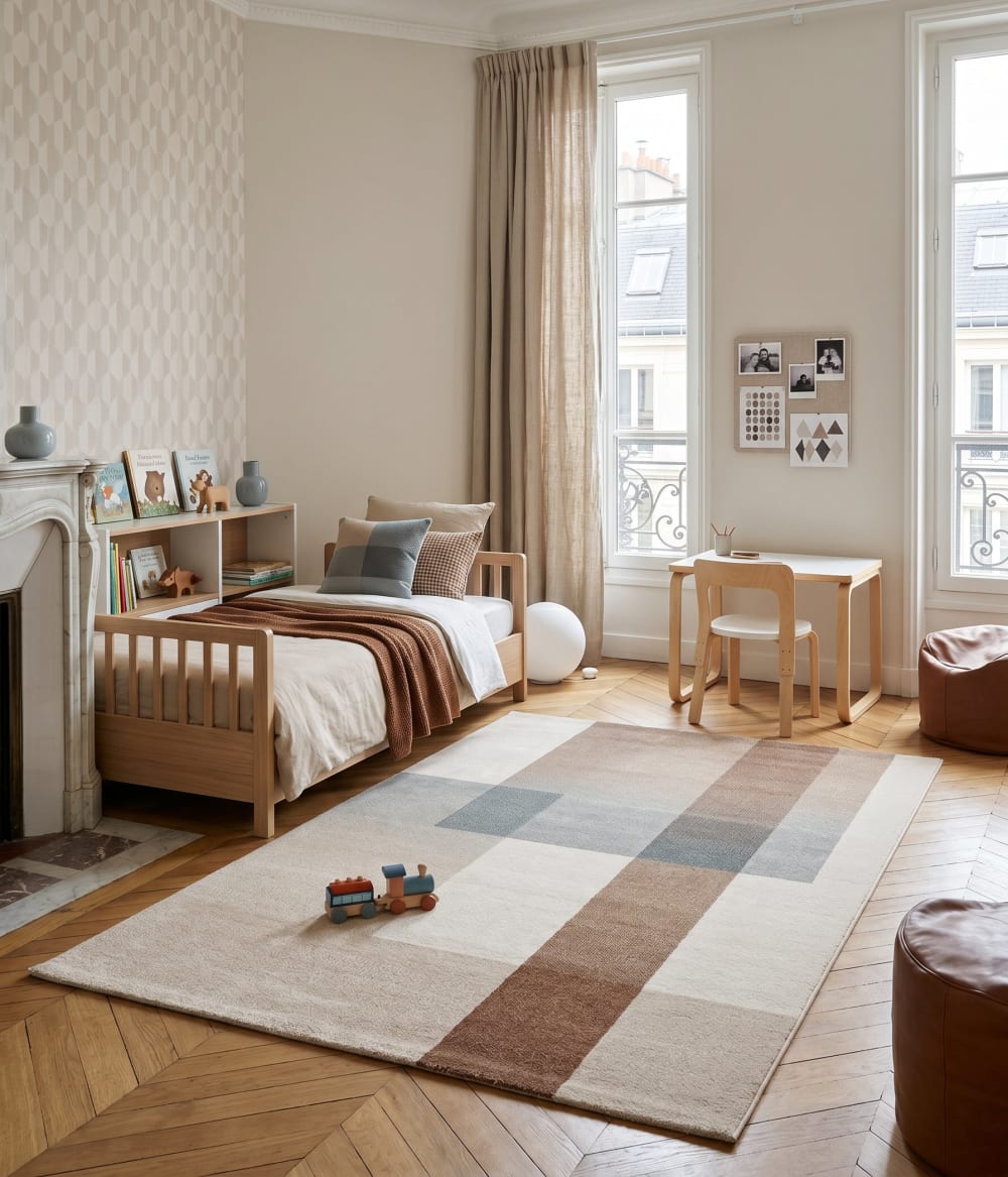 Tapis design en fibres recyclées 160 x 230 cm — vue 4