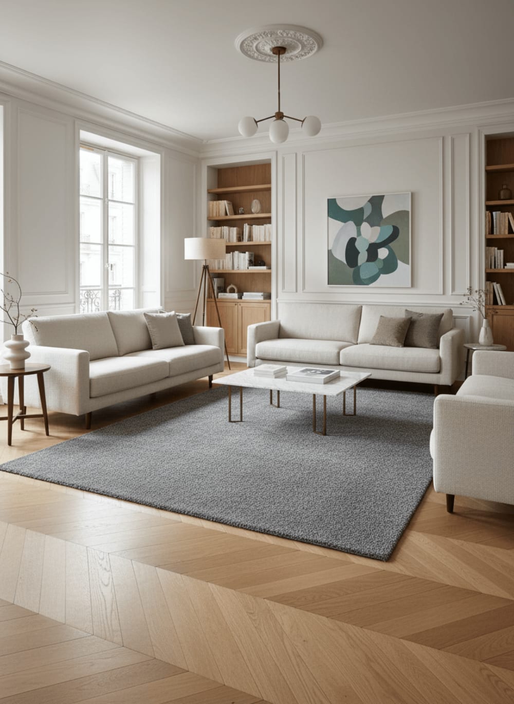 Tapis uni lavable en machine 160 x 230 cm — vue 3
