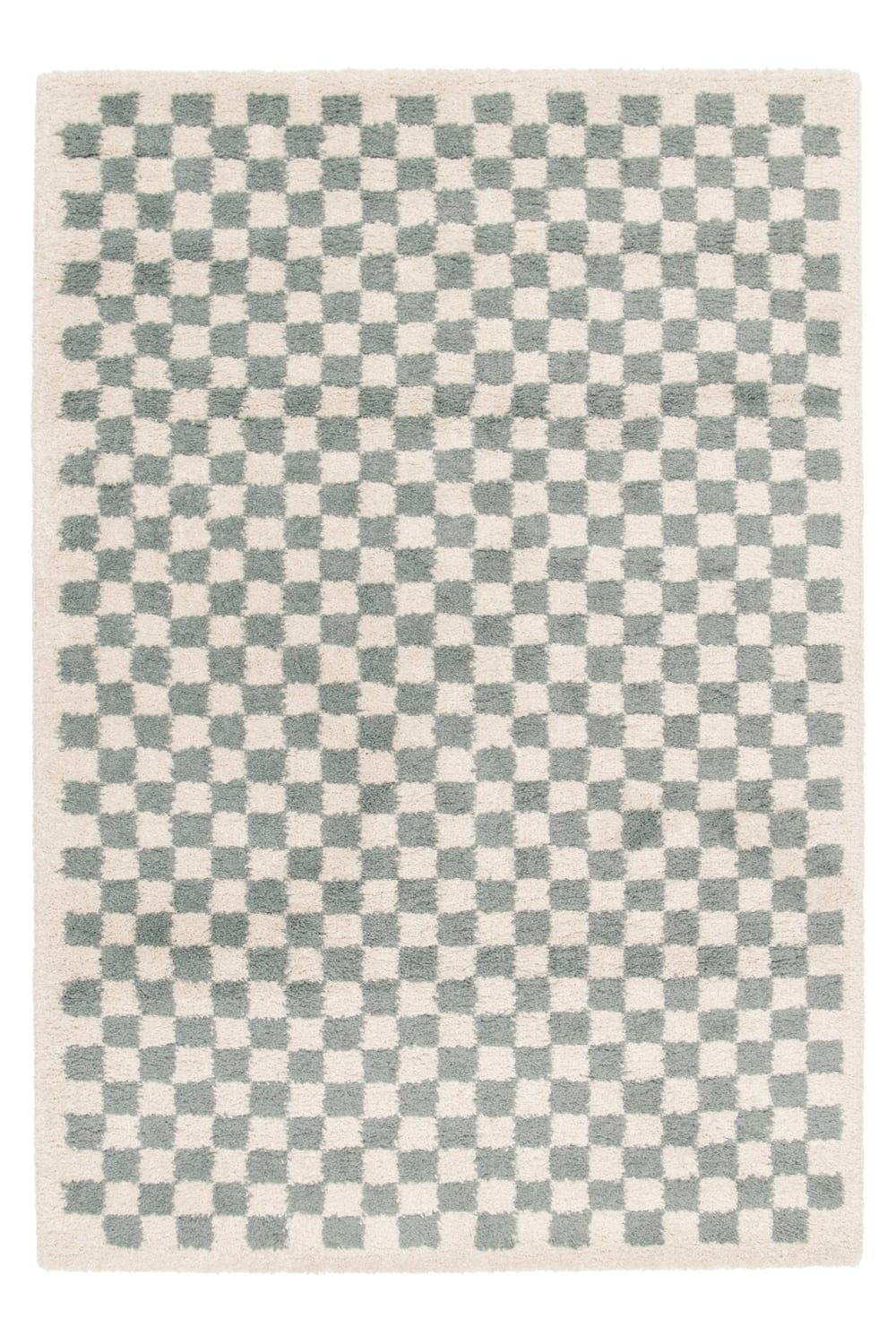 Tapis à poil haut doux et confortable vert 80 x 150 cm