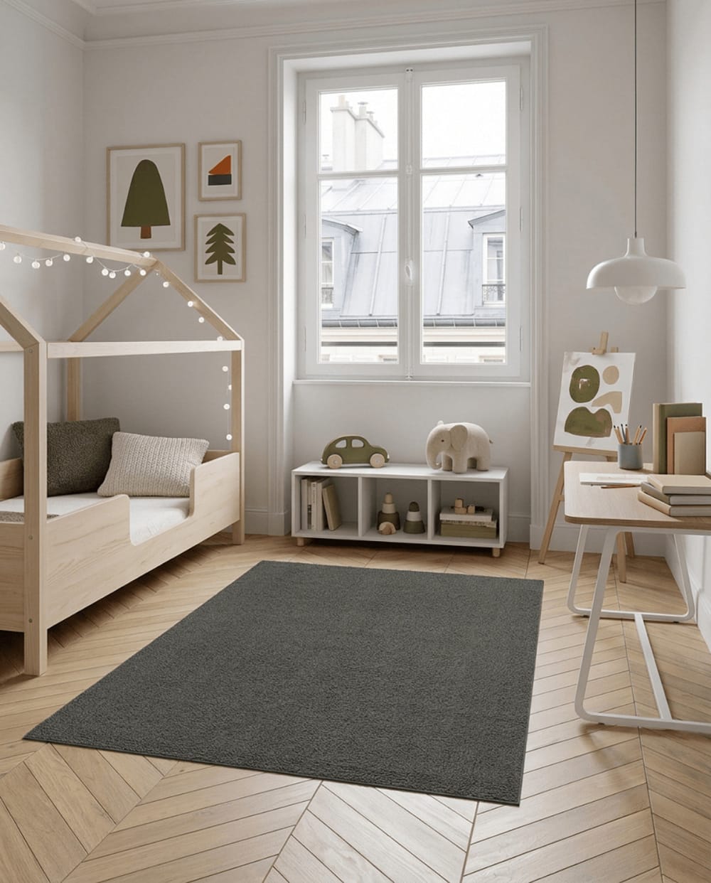 Tapis effet mouton contemporain 120 x 160 cm — vue 4