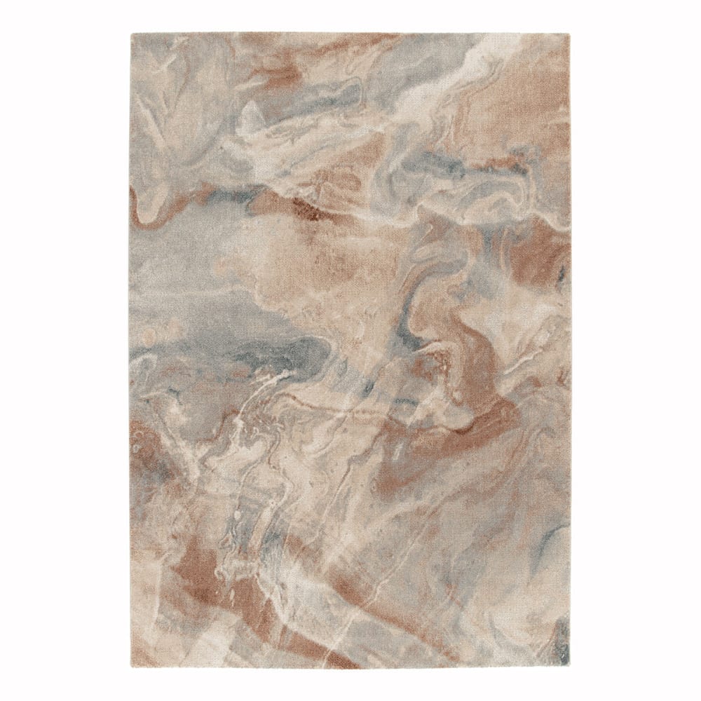 AFK Living Abstrakter Teppich aus recycelten Fasern 120 x 170 cm style modern Mehrfarbig Öko-Tex Zertifikat Pes - Polyester