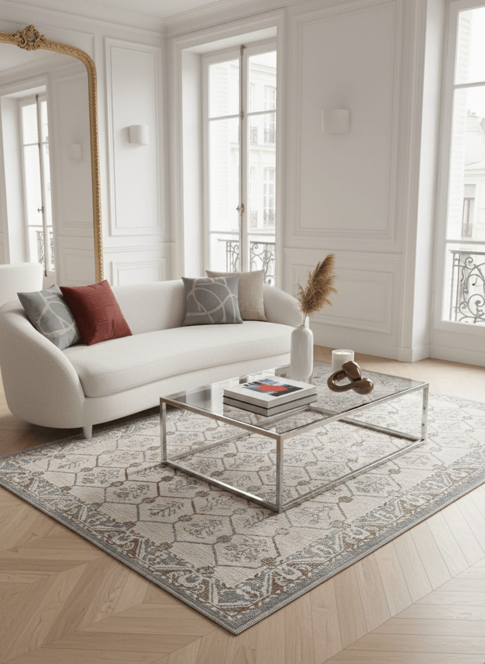 Tapis design en fibres recyclées 160 x 230 cm — vue 3