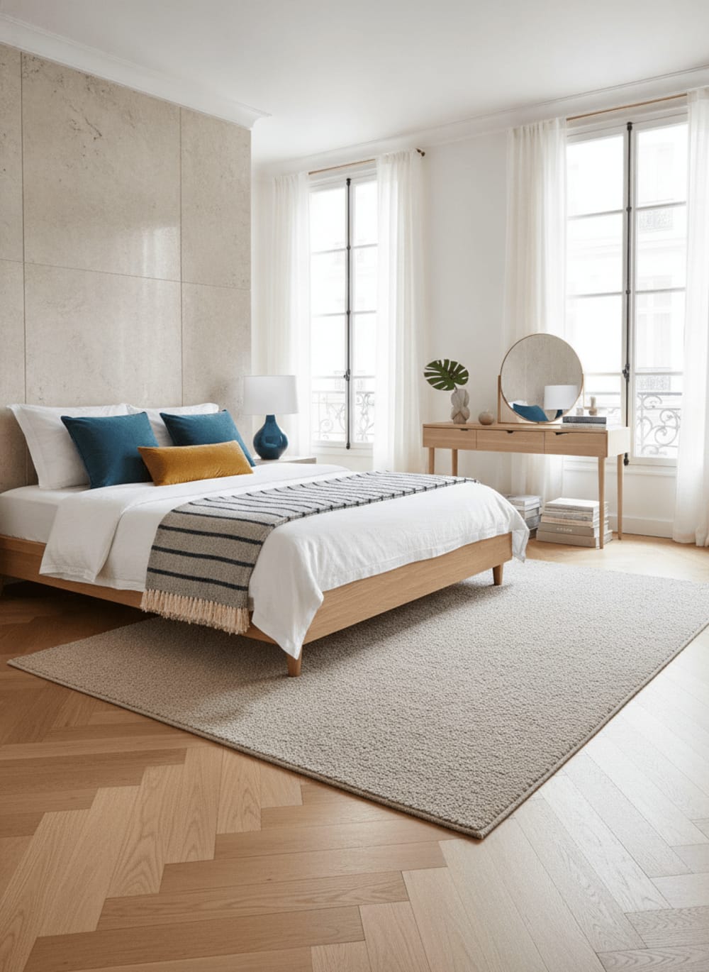 Tapis uni bouclé 200 x 290 cm — vue 3