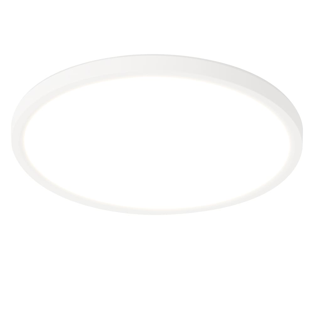 Plafonnier en plastique blanc 18x18x2.6cm led intensité variable 15w