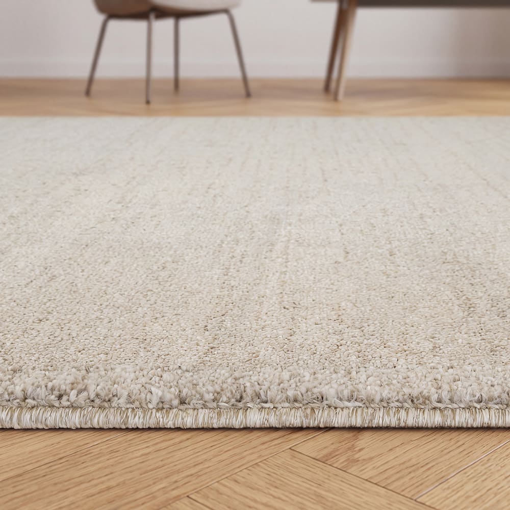 Tapis haut gamme élégant, beige, 120 cm rond — vue 4