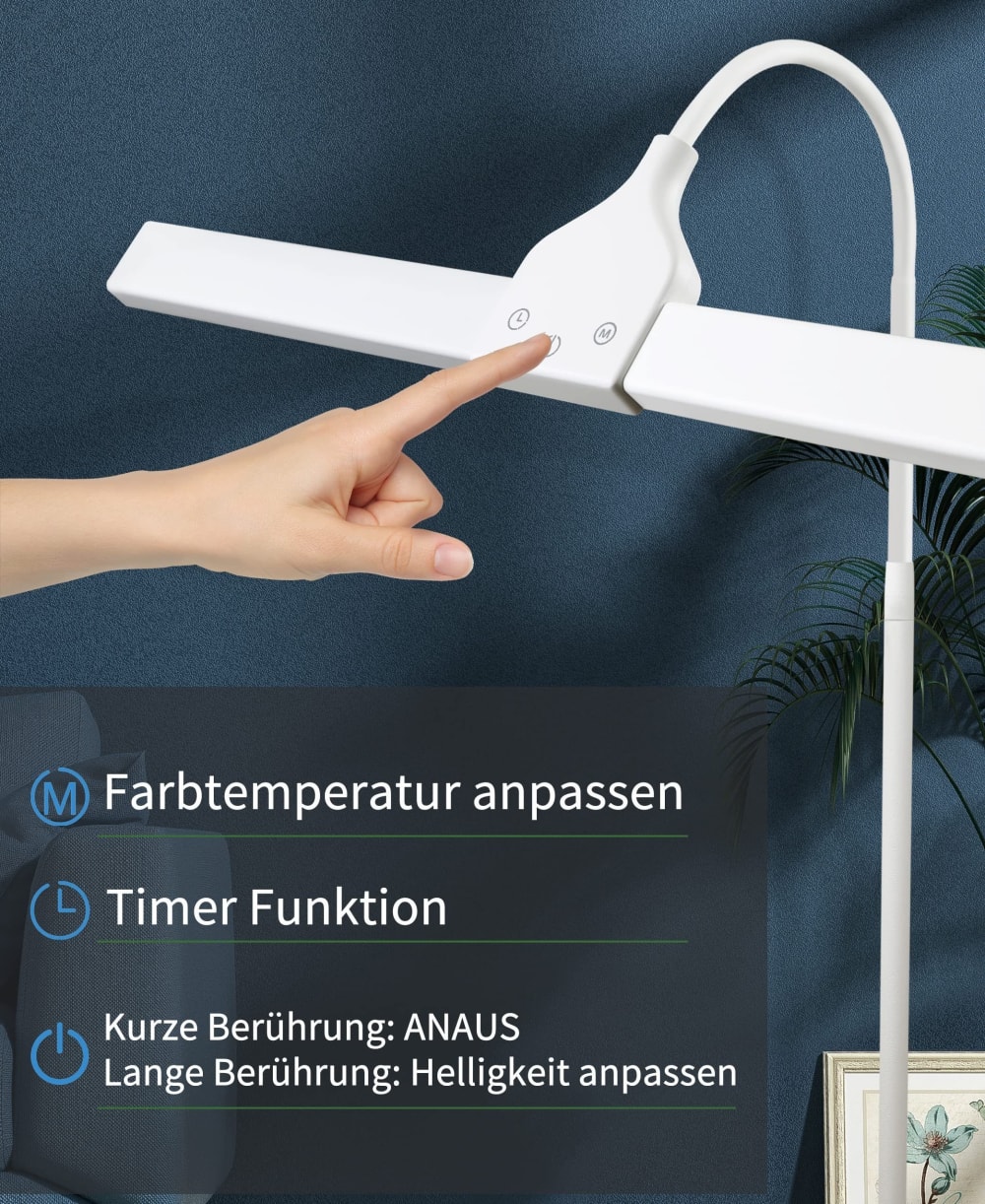 Stehlampe Eisen,Aluminium 26x22x156cm weiß - Maisons Du Monde