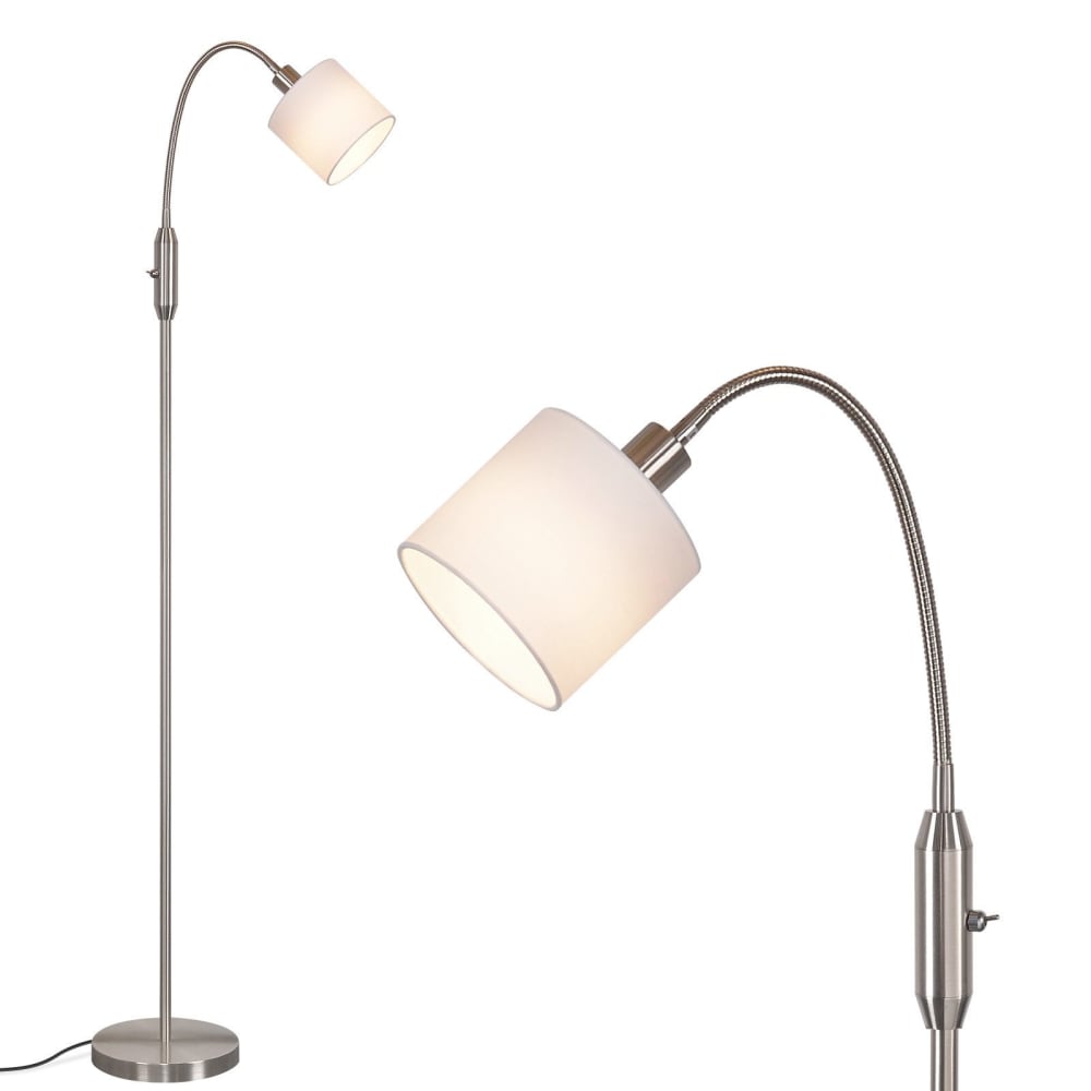 Lampadaire en fer gris 12x12x163cm e14