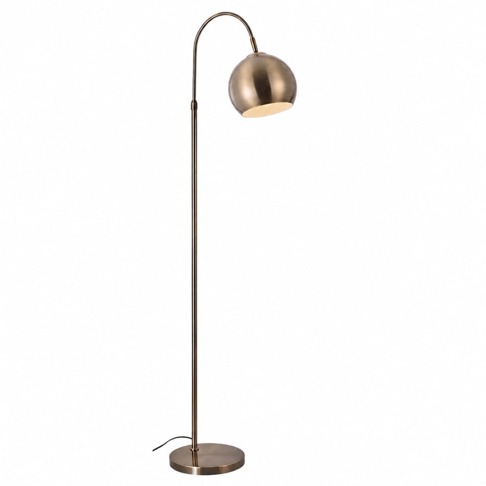 Lampadaire en fer marron 42x42x160cm e27