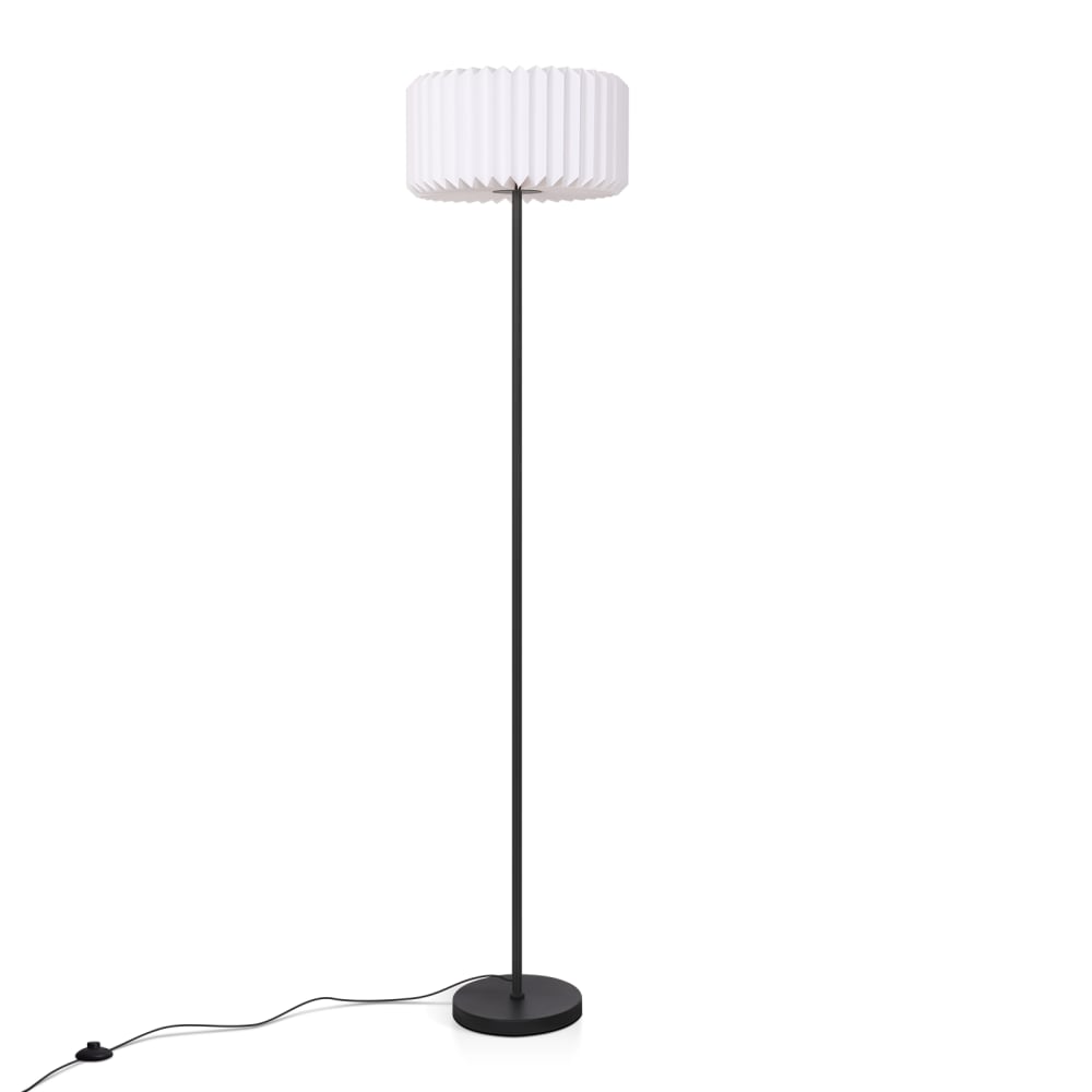 Lampadaire en iron blanc 35x35x152cm g9