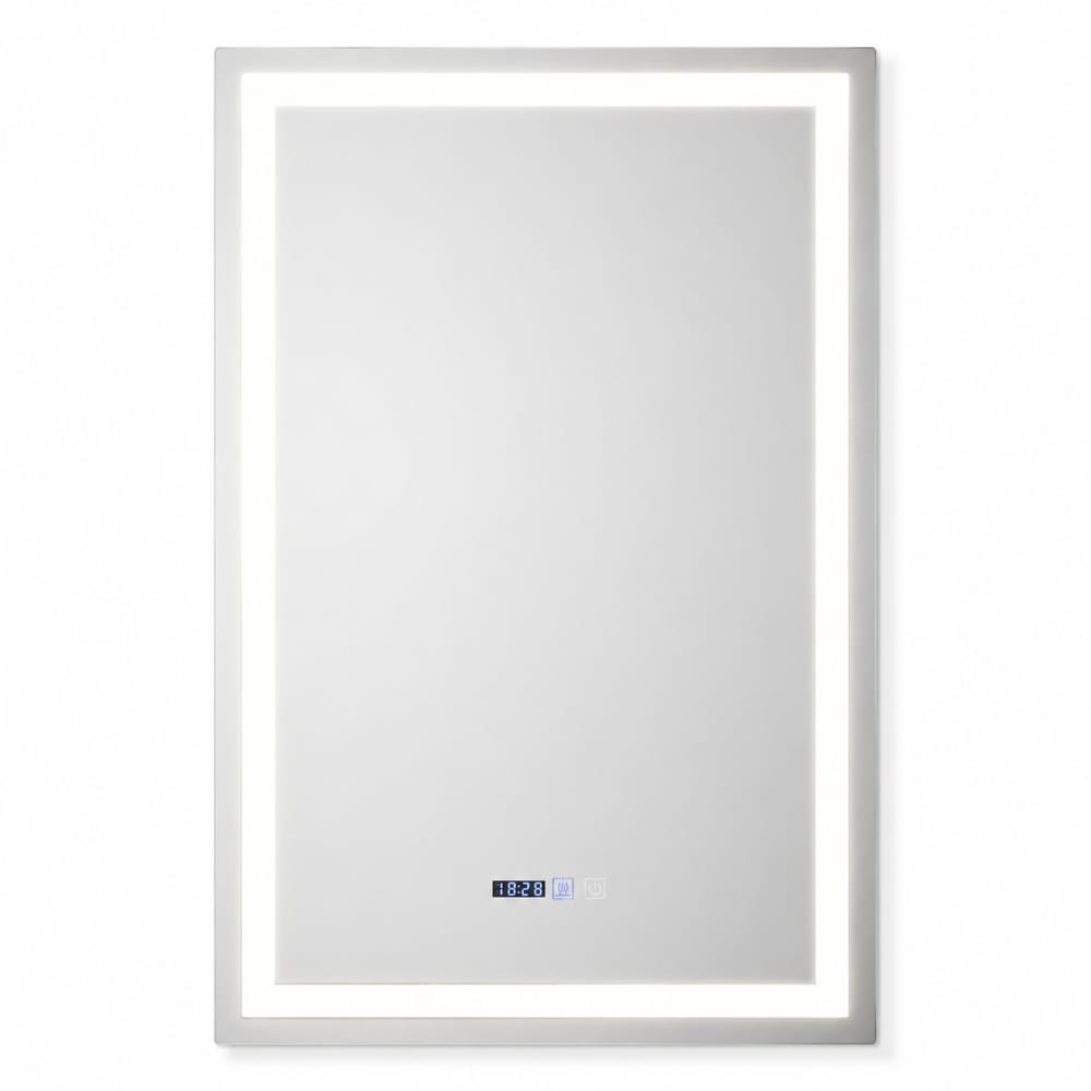 ZMH Badspiegel mit Beleuchtung glas 70x50cm silber 22W style modern - -