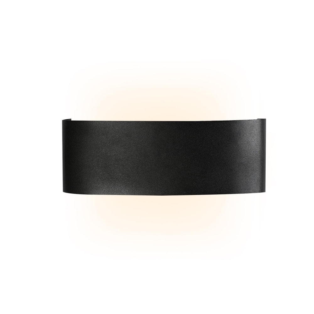 Applique murale en aluminium noir 22x8x4.5cm led 3000k 7w