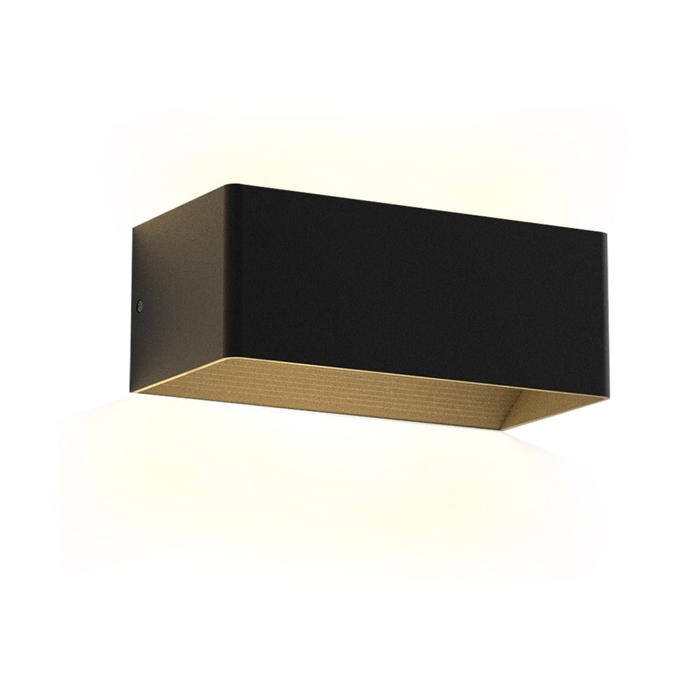 Applique murale en aluminium noir 20x10x8cm led 3000k 5w