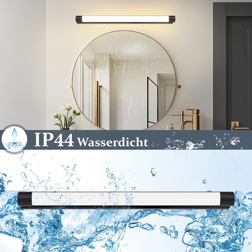 Spiegelleuchte ABS 50x4x7.2cm schwarz LED - Maisons Du Monde