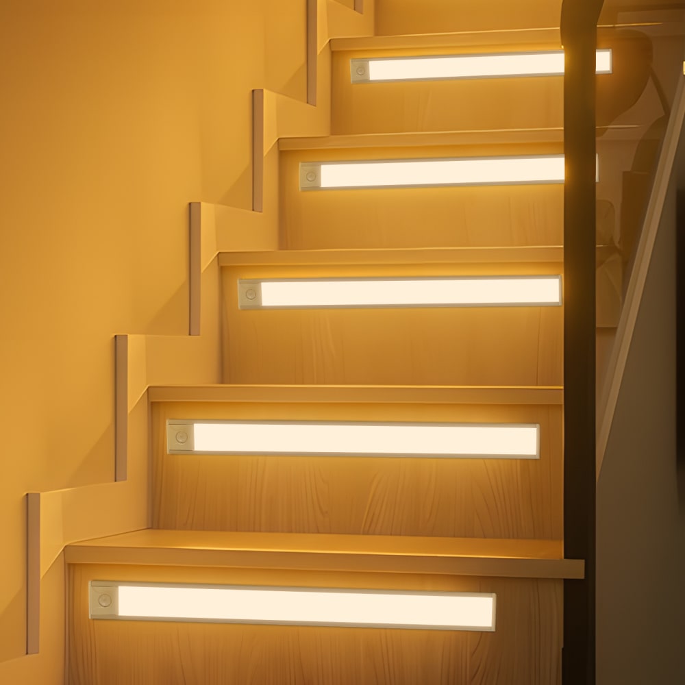 Applique murale en aluminium argenté 40x4x1cm lot de 2 led 3w — vue 4