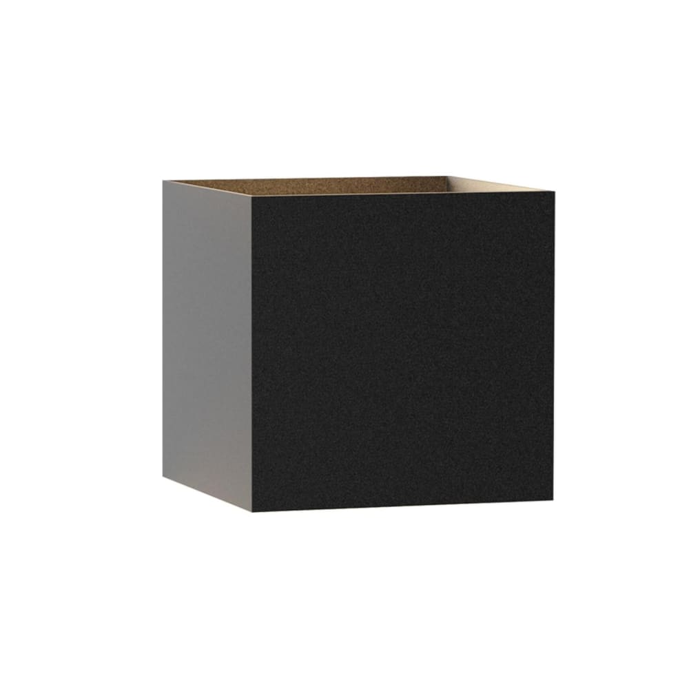 Applique murale en aluminium noir 10x10x10cm led 3000k 5w