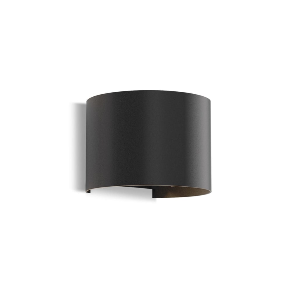 Applique murale en aluminium noir 13.5x11.5x10cm led 3000k 5w