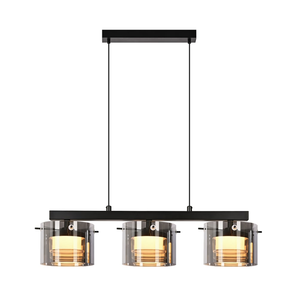 ZMH Pendelleuchte Eisen 52x12x157cm schwarz LED - Stahl