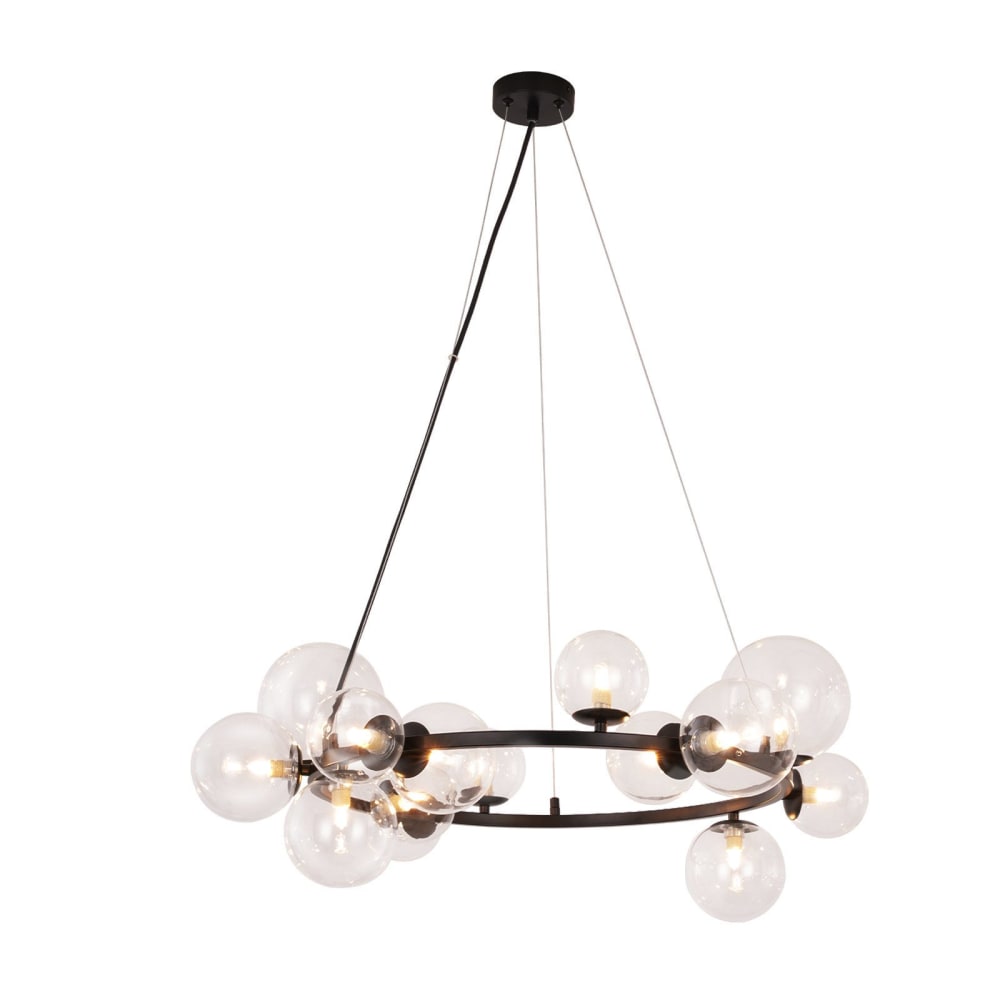 ZMH Pendelleuchte Eisen 80x79.5x171cm transparent G9 - Stahl