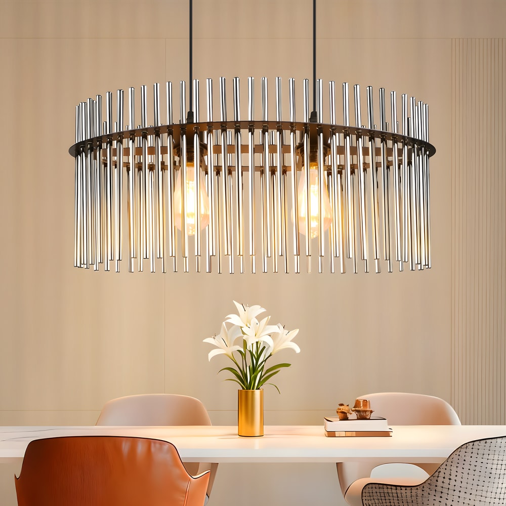 Pendelleuchte Eisen 25x60x150cm schwarz E27 - Maisons Du Monde