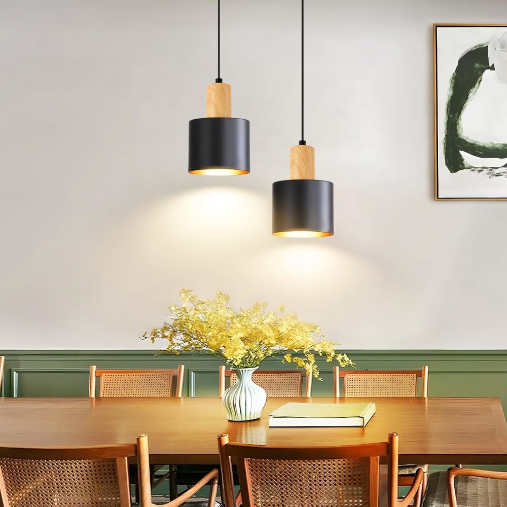 Pendelleuchte Eisen 30x30x173.5cm schwarz E27 - Maisons Du Monde