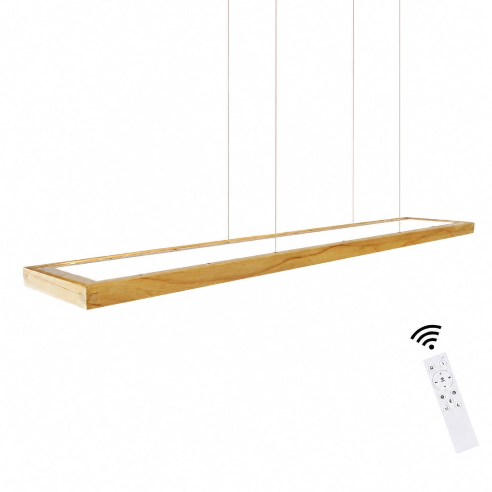 Suspension en acrylique marron 100x17x2.5cm led