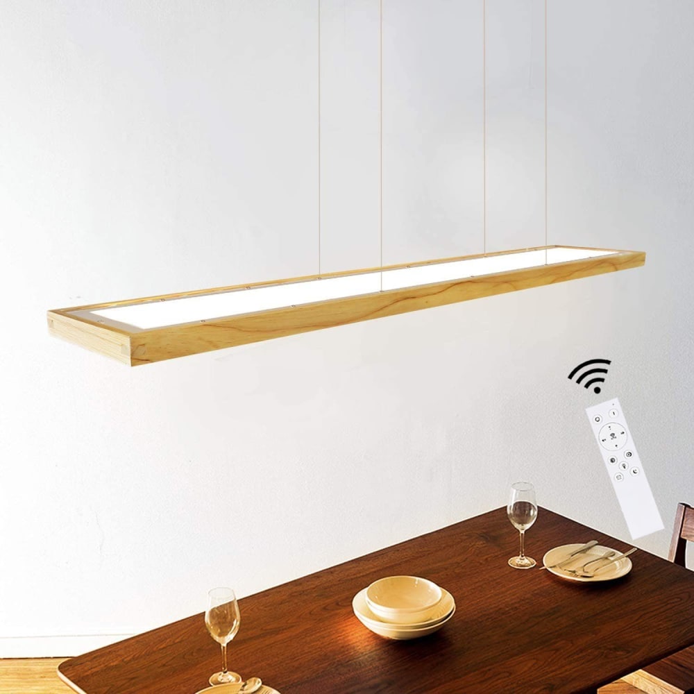 Suspension en acrylique marron 100x17x2.5cm led — vue 3