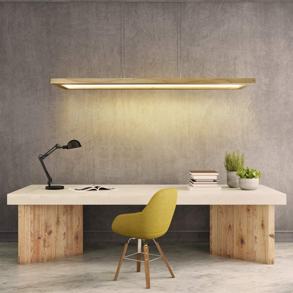Suspension en acrylique marron 100x17x2.5cm led — vue 4