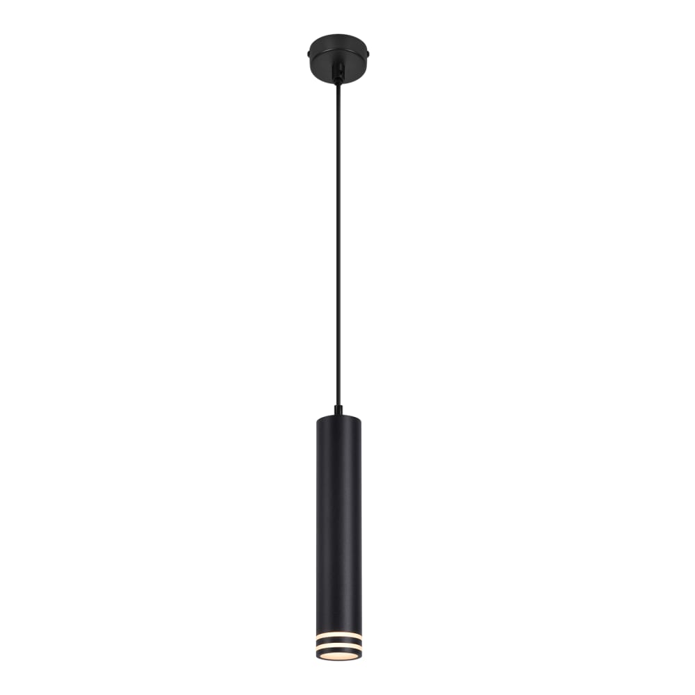 Suspension en fer noir 155x30x6cm gu10