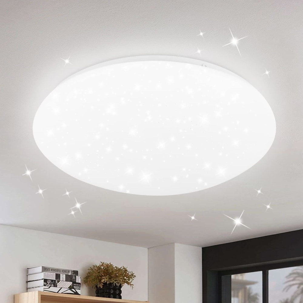 Deckenleuchte Plastik 30x30x7cm Weiß LED 6500K 18W - Maisons Du