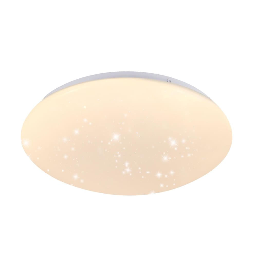 Plafonnier en plastique blanc 30x30x7cm led 3000k 18w