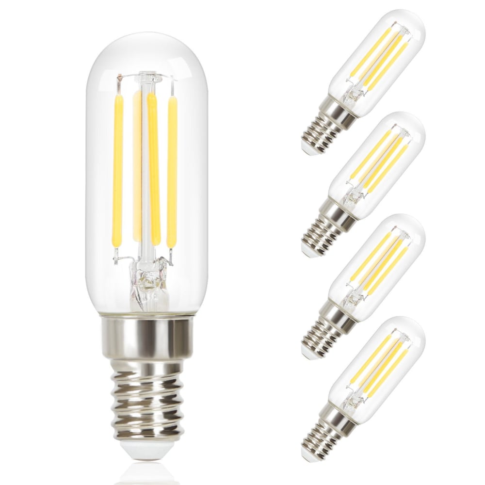 Ampoule verre transparent 3x9cm e14 6000k lot de 4