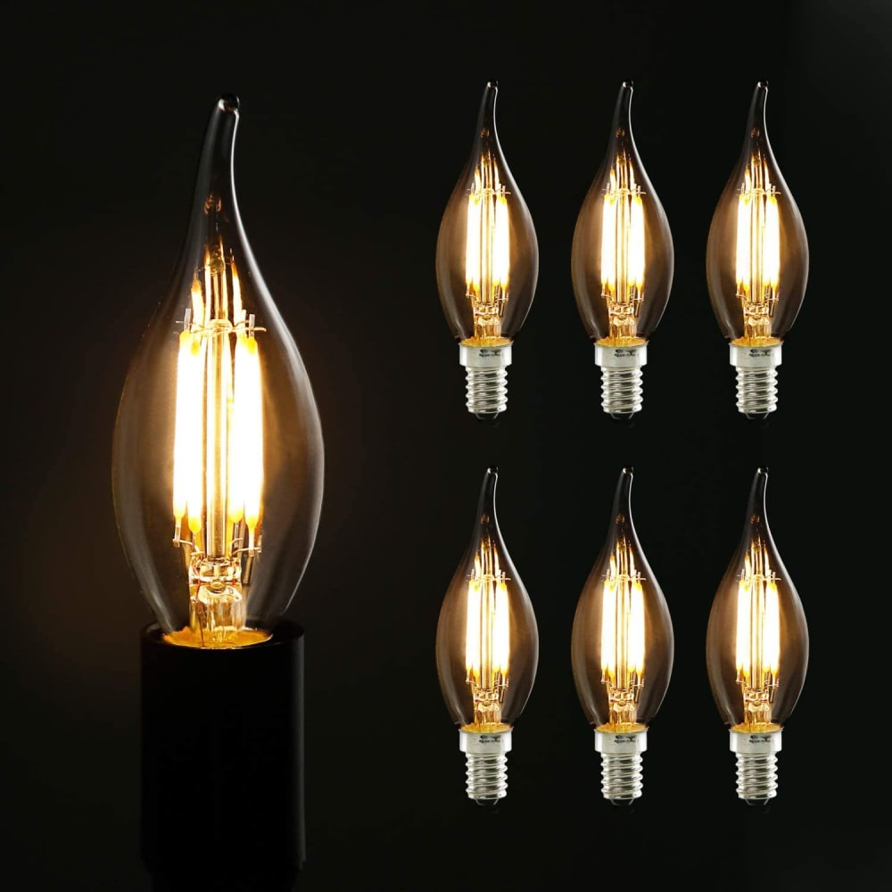 Glühbirne glas 4x11cm braun E14 2700K 6er‑Set - Maisons Du Monde