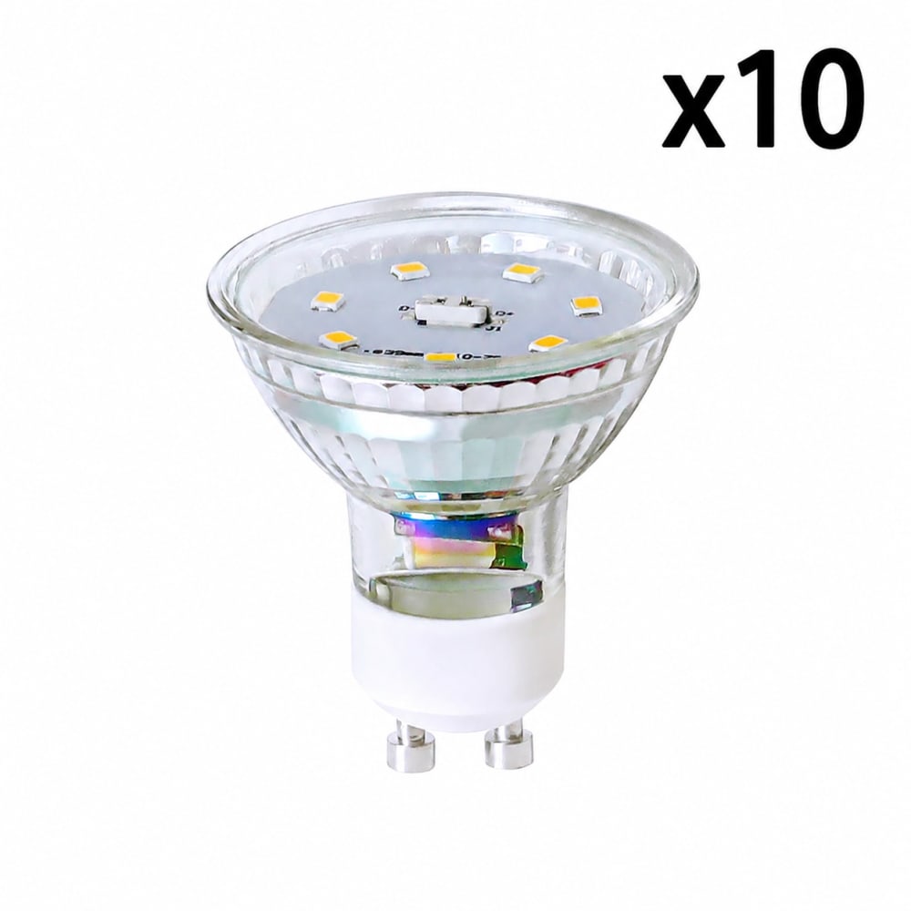 ZMH Glühbirne glas 5x6cm weiß 4000K 10er‐Set - -