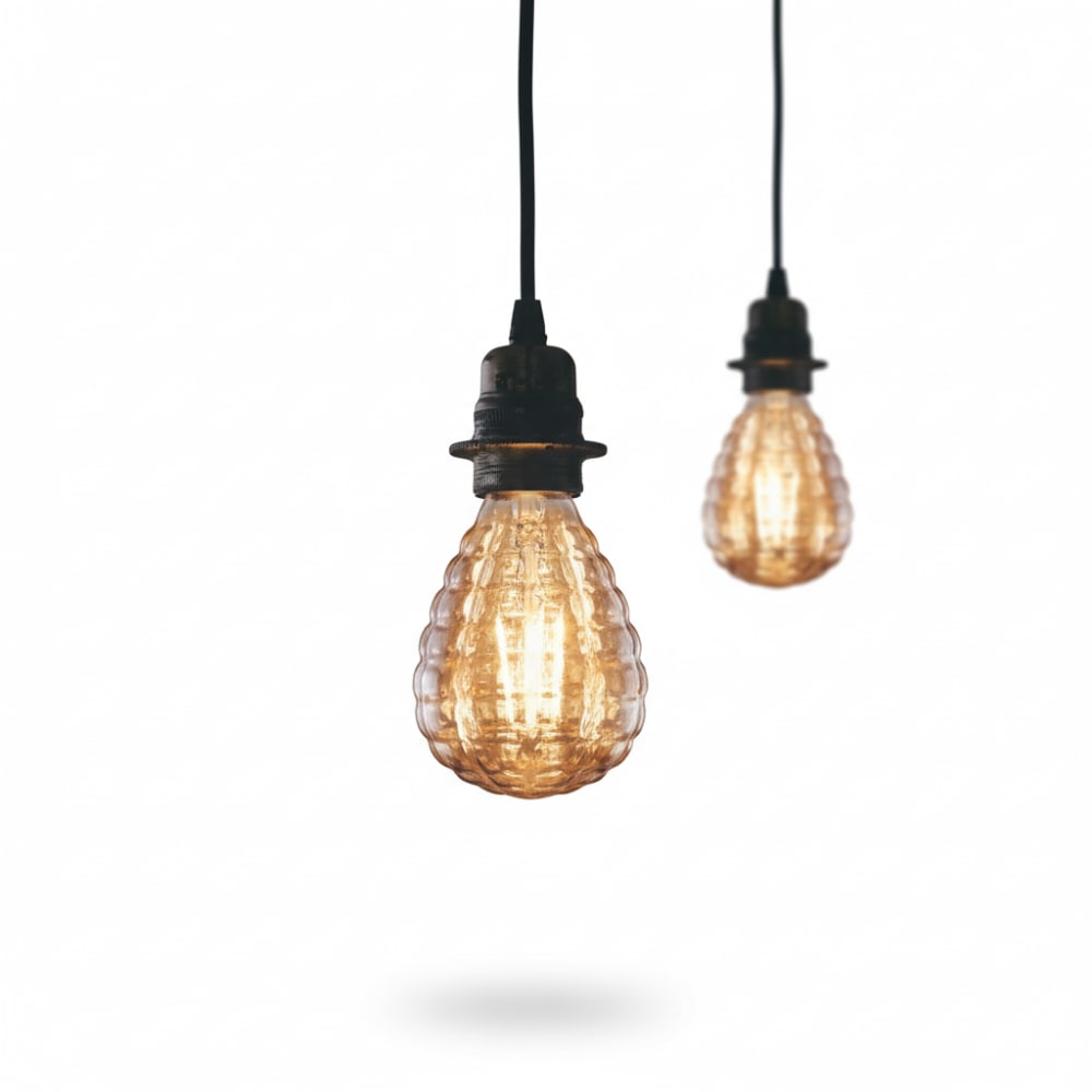 Ampoule verre marron 8x14cm e27 2700k
