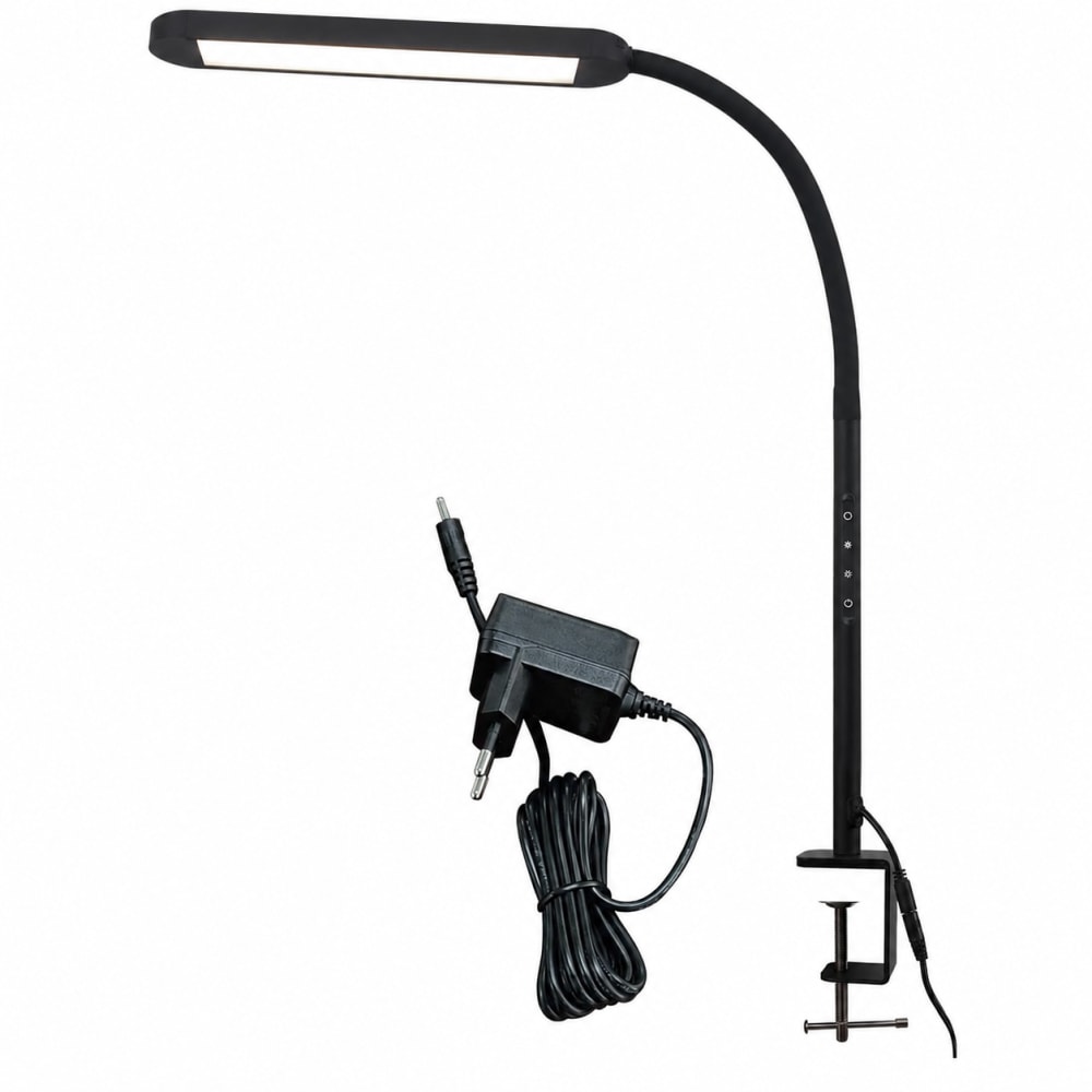 Lampe de table en fer noir 56.5x28x2cm led