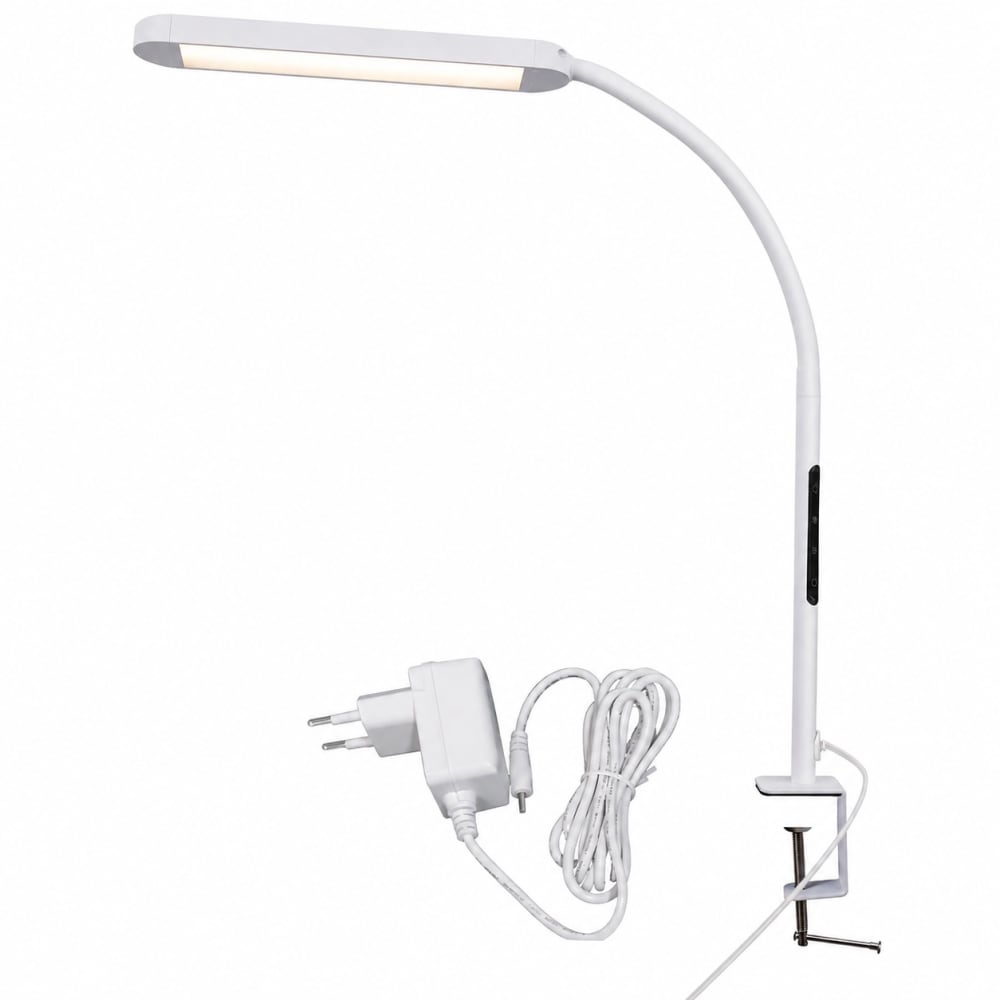 Lampe de table en fer blanc 56.5x28x2cm led