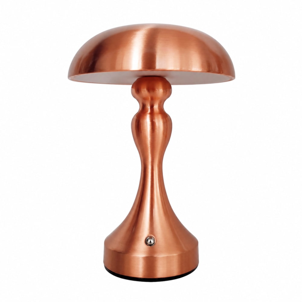 Lampe de table fer rouge 15.5x15.5x22cm led