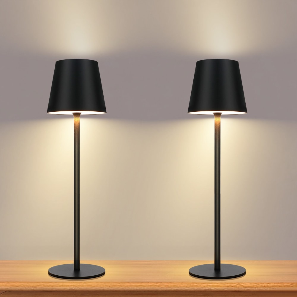 Tischlampe Eisen 11x11x37.5cm Schwarz LED - Maisons Du Monde