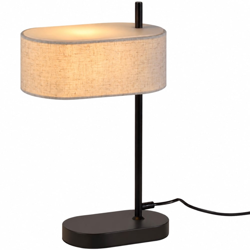 Lampe de table fer noir 40x24x12cm e14
