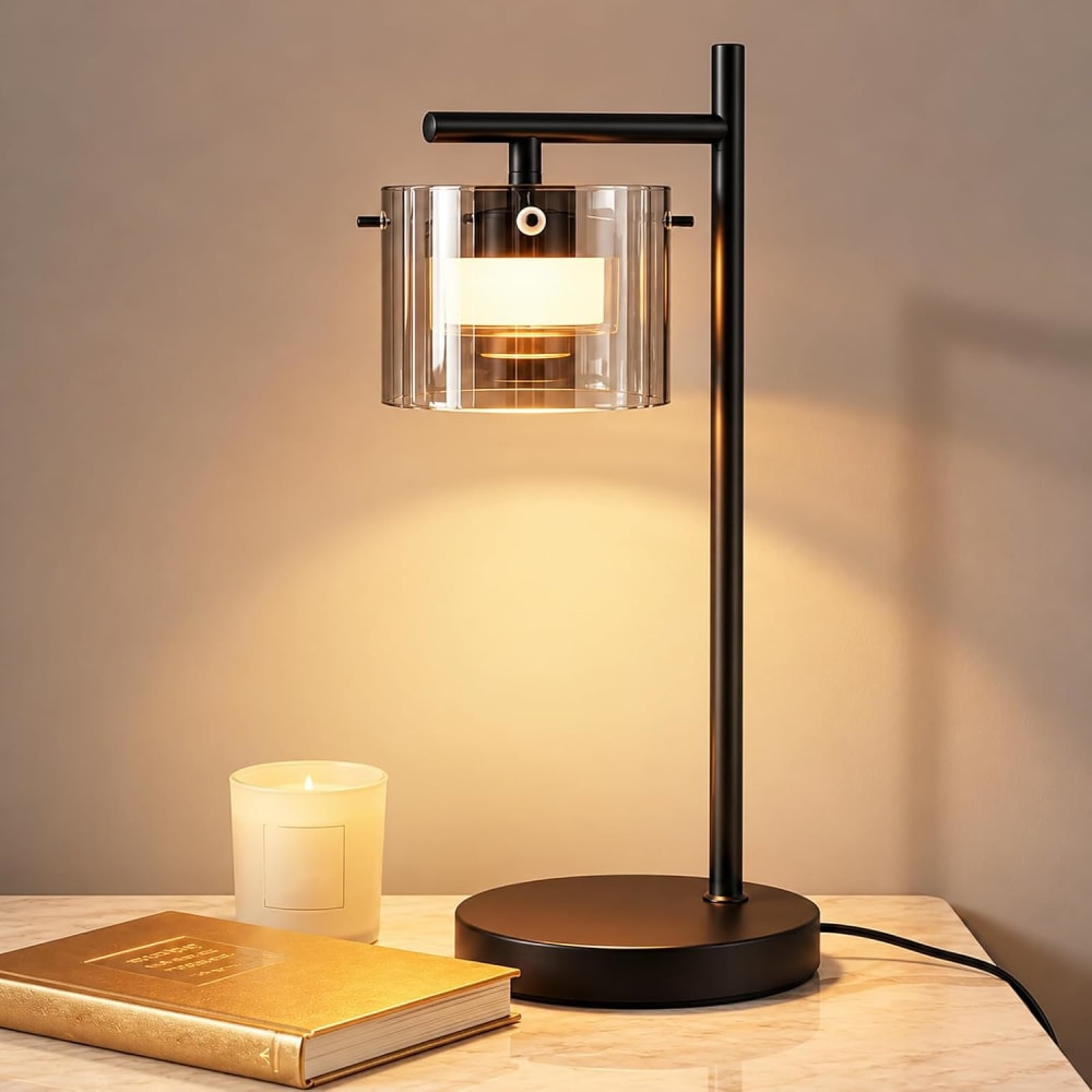 Tischlampe Eisen 18x18x40cm Schwarz LED - Maisons Du Monde